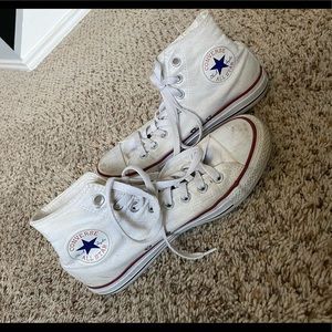 White high-tip Converse